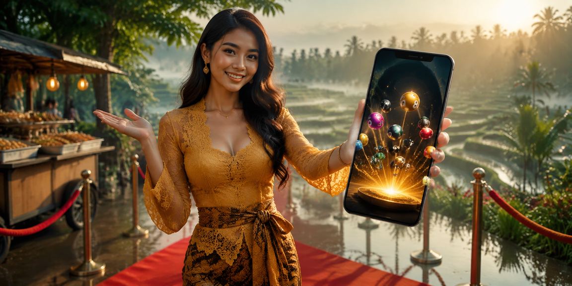 Ilustrasi permainan casino dengan perangkat mobile yang menunjukkan teknologi modern