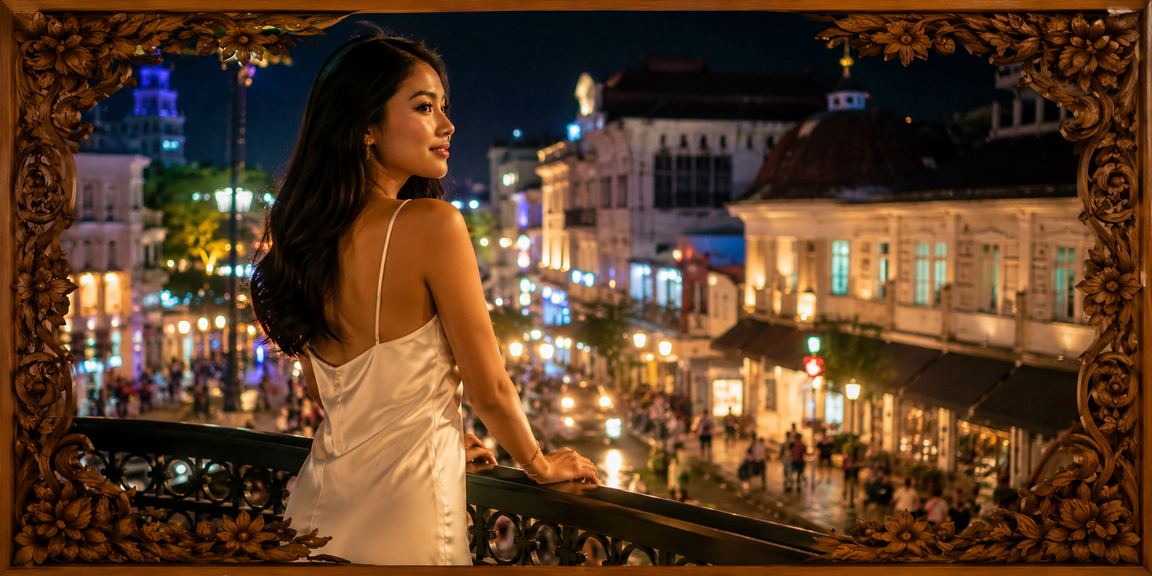 Model Vietnam menampilkan antarmuka permainan lotre dengan tampilan menarik dan modern